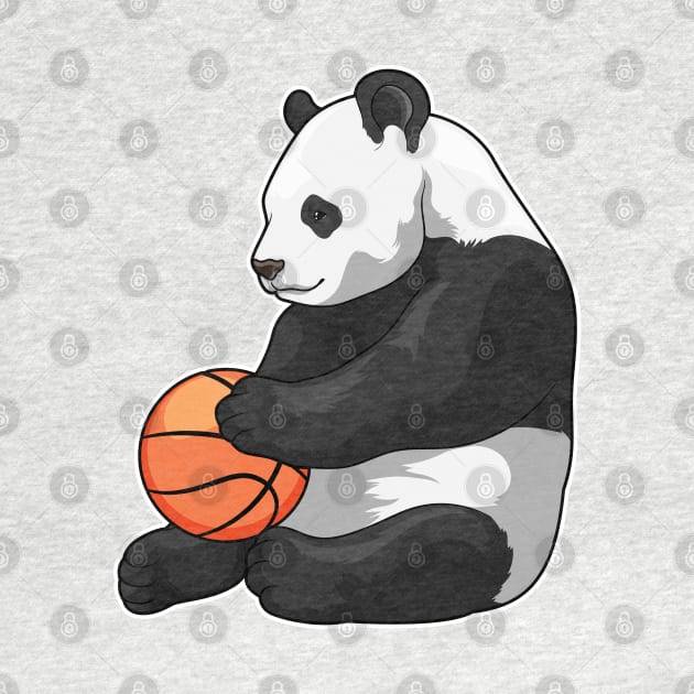 Panda Basketball player Basketball by Markus Schnabel
